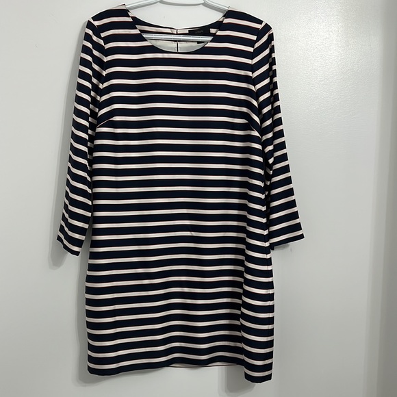 J.Crew Silk Striped Dress - Picture 2 of 6